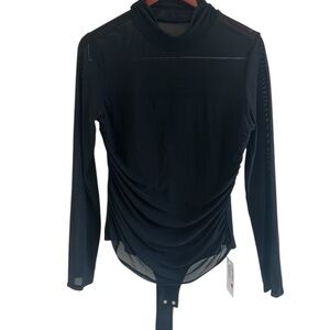 ReoRia Black Long Sleeve Bodysuit